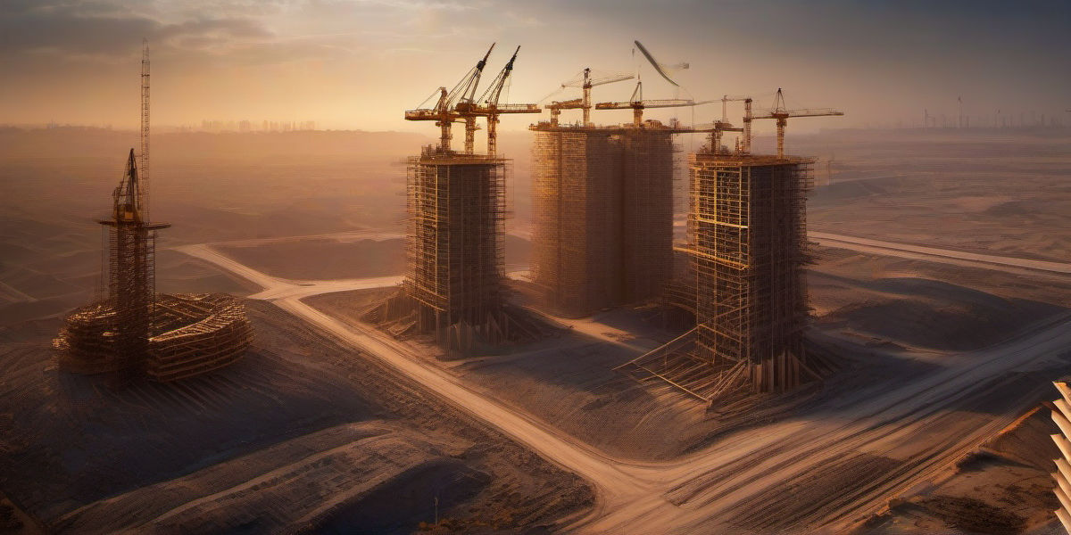 מבט אווירי של חדרה בשעת זהב, גורדי שחקים ממתכת בבנייה, מחדלי פלדה, מבנים מתכתיים חדשים בעיר המרכז