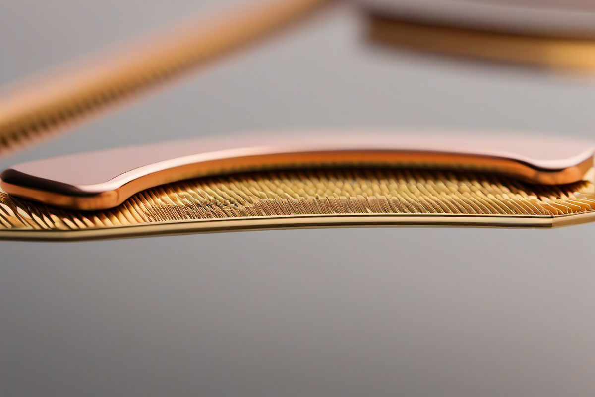 זוּגֶת נחושת C26000 ורקמת פני השטח המבריקה שלה, כולל תּוֹך חיבור אלקטרוני ומעגל מודפס להדגמת שימושים תעשייתיים בעלוּת איכות בנאמנות גבוהה