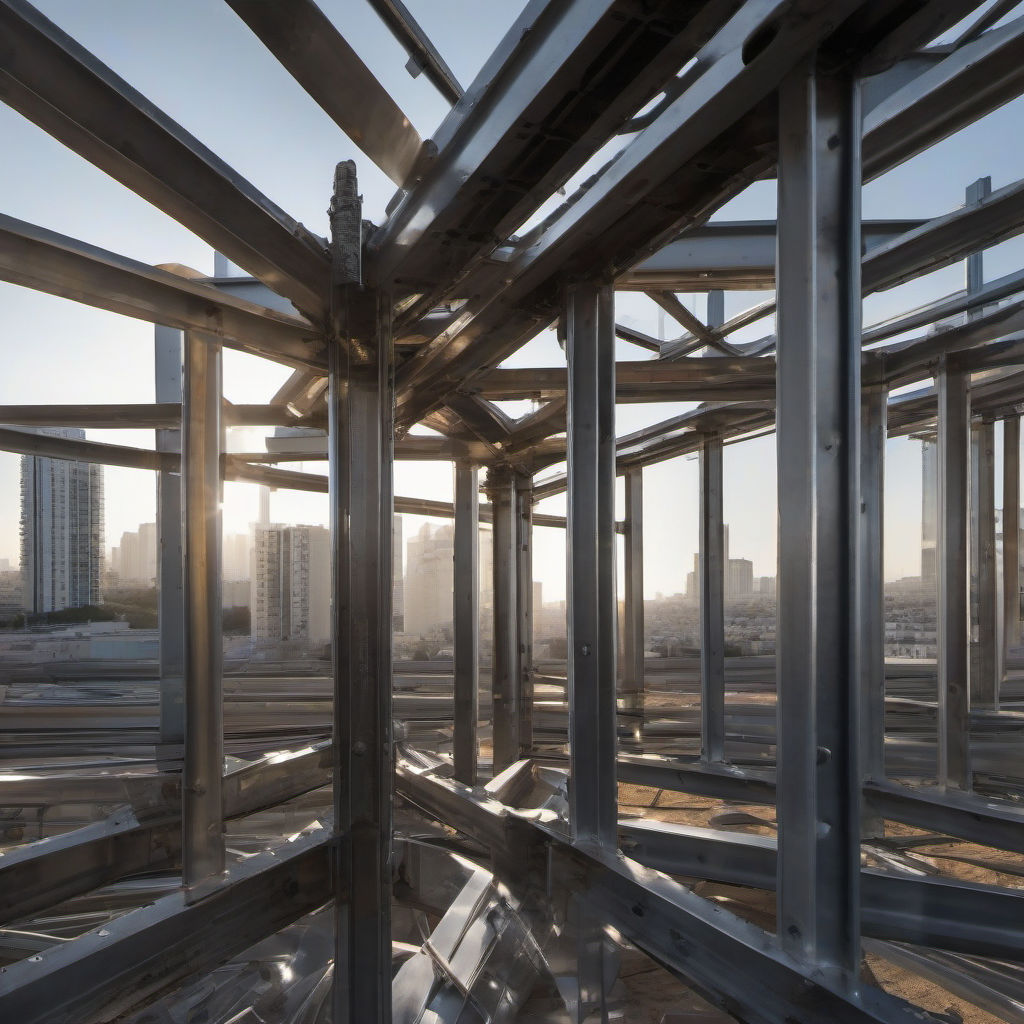 מסגרות פלדה ואלומיניום מתקדמות באתר בנייה מודרני, טקסטורות מתכת מלאכותיות, חיבורים מדויקים, גימור אנטי חלודה, טל אביב, שעת זהב, עסק למסגריות מקצועיות לבנייה, מסגרות פלדה בעבודות מבנה, מתכת להשתלבות בקיר פסי אורך ורוחב, איטום חלונות ודלתות, קורות עגולות ומרובעות, ביטחון תעשייתי, עלות מסגרת בניין, אמין עבור עבודות גדולות קומרסיאליות